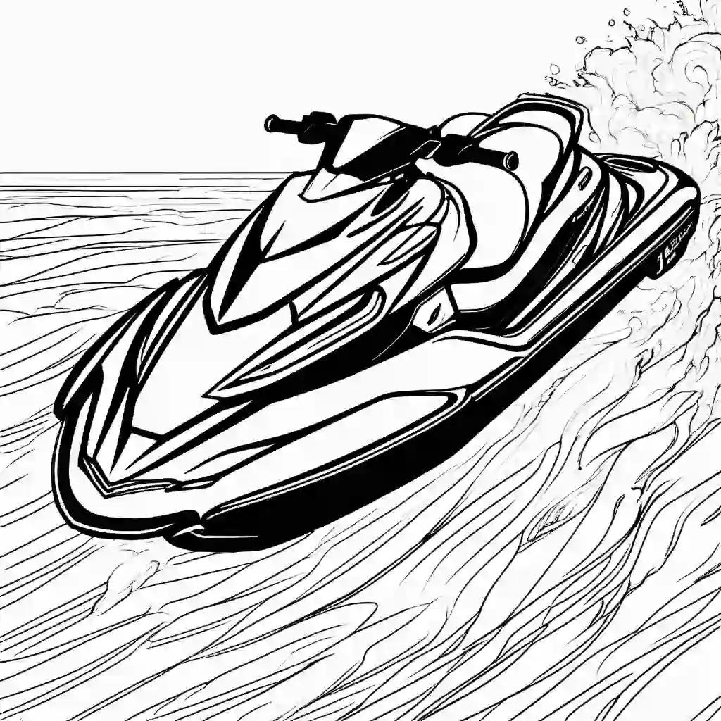 Jet Skis coloring pages